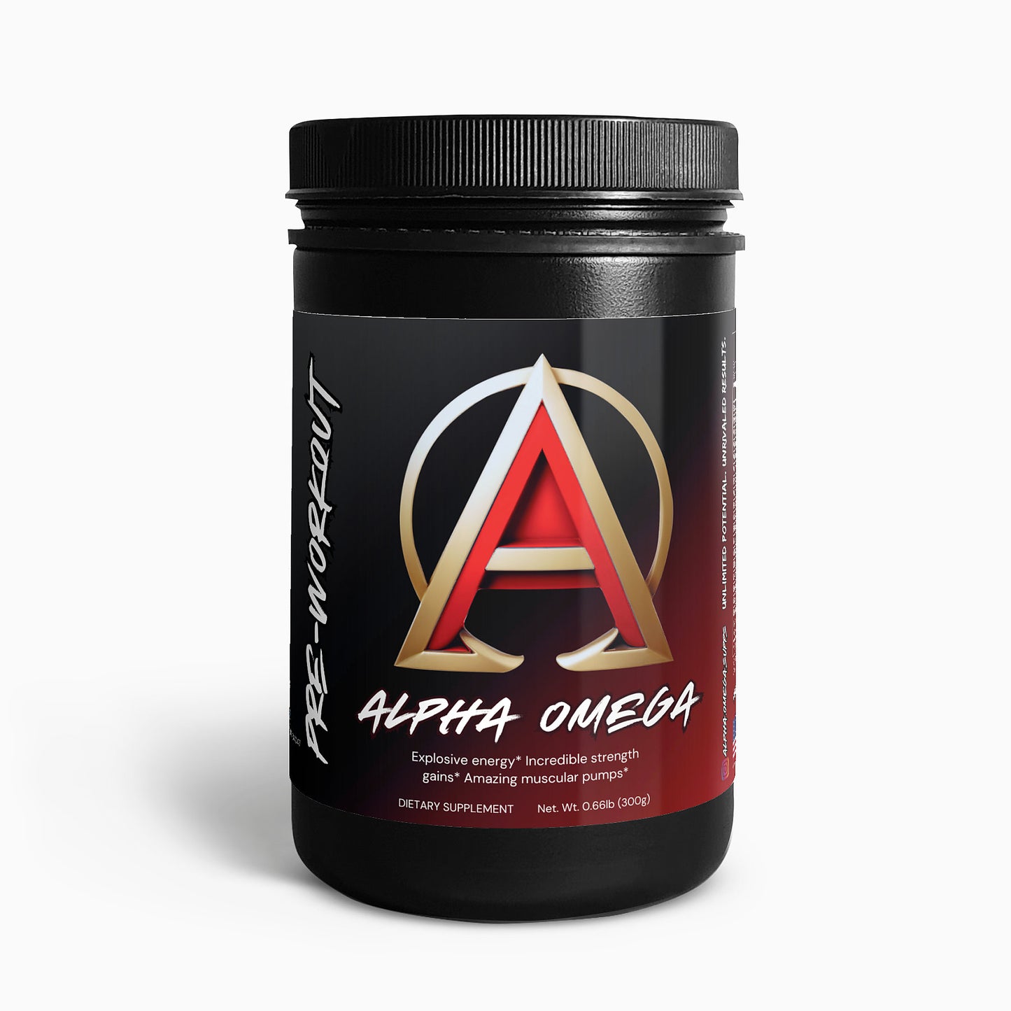 Alpha Omega Pre-Workout Powder (Fruit Punch)