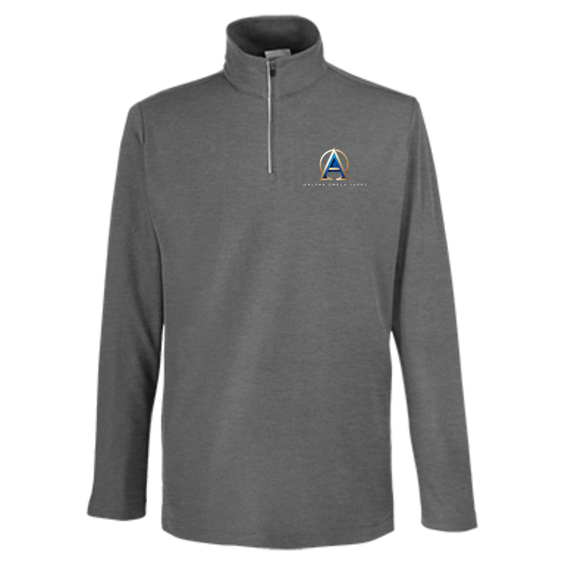 Mens Fusion ChromaSoft Pique Quarter Zip