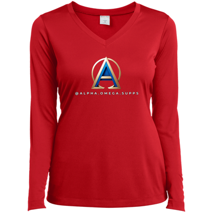 Ladies’ Long Sleeve Performance V-Neck Tee