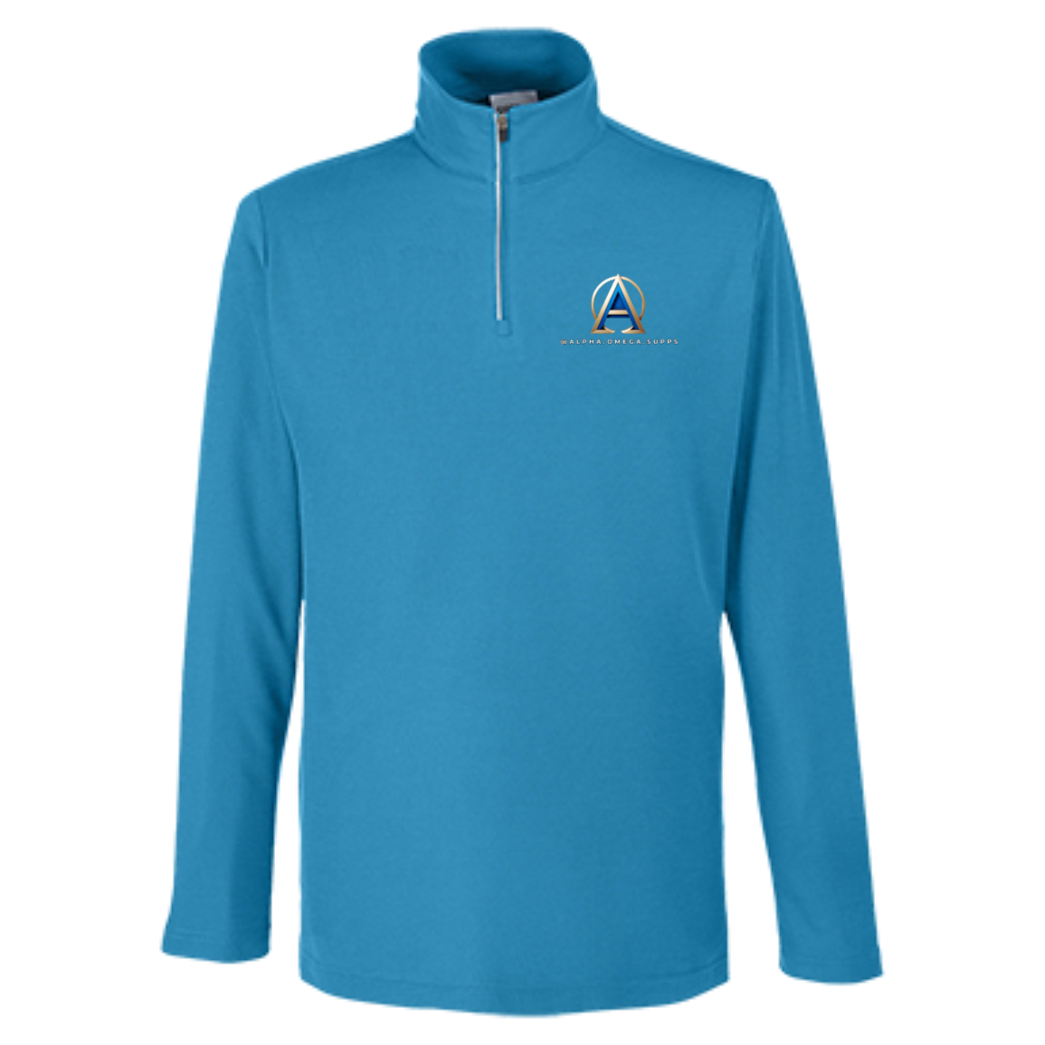 Mens Fusion ChromaSoft Pique Quarter Zip