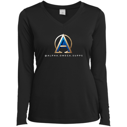 Ladies’ Long Sleeve Performance V-Neck Tee