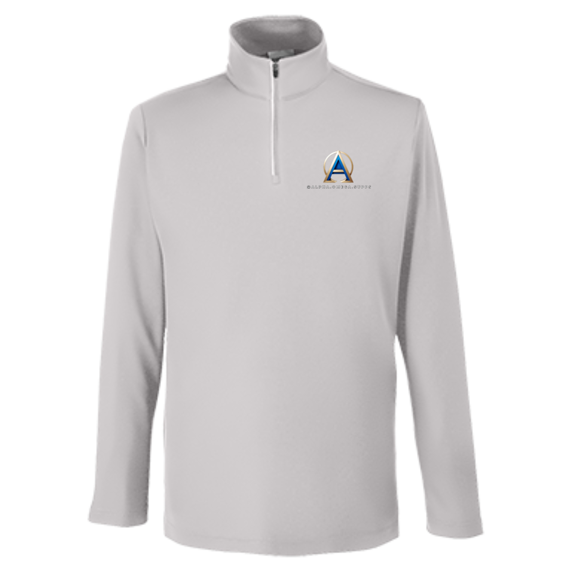 Mens Fusion ChromaSoft Pique Quarter Zip