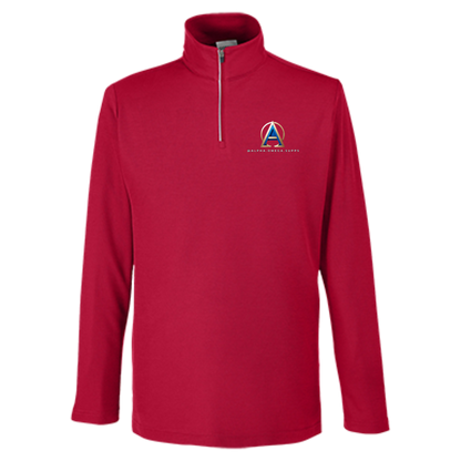 Mens Fusion ChromaSoft Pique Quarter Zip