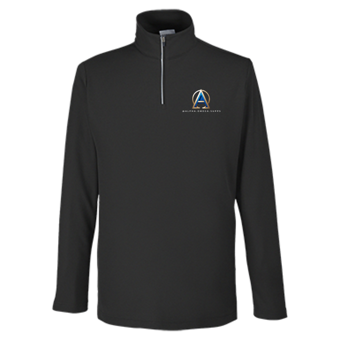 Mens Fusion ChromaSoft Pique Quarter Zip