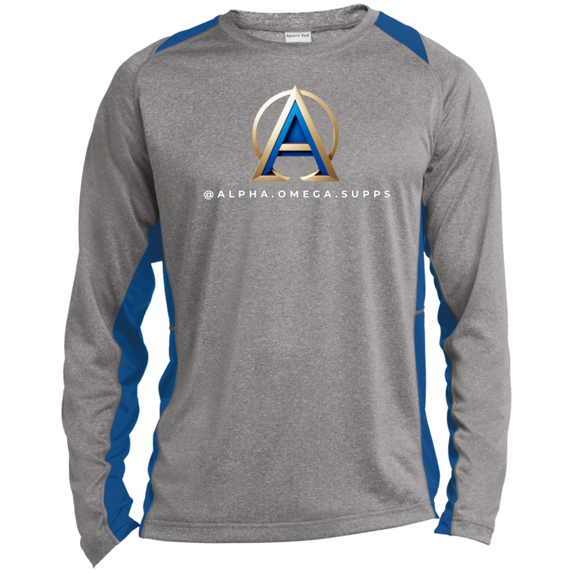 Long Sleeve Heather Colorblock Performance Tee